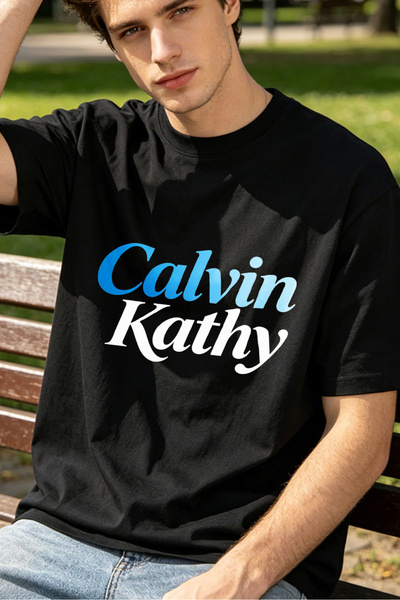 Fleck Casual Style T Shirts For Men Calvin Kathy Text Design Personalized Shirts