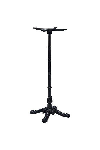 vidaxl Picior masă de bistro, negru, 52x52x108 cm, fontă