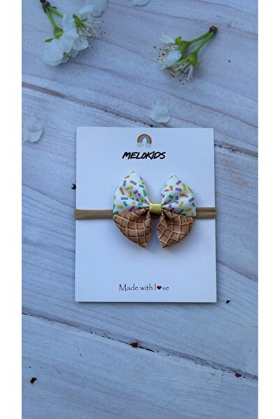 MeloKids Ice Cream Patterned Summer-Themed Baby Bandana