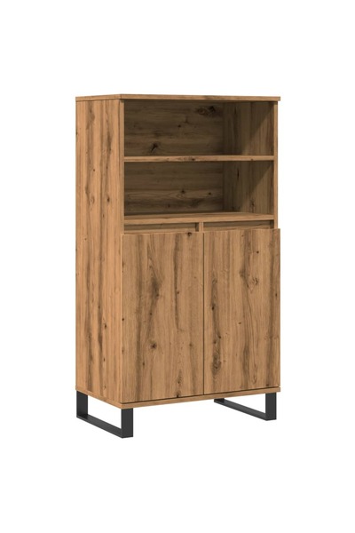 vidaxl Dulap înalt, stejar artizanal, 60x36x110 cm, lemn prelucrat