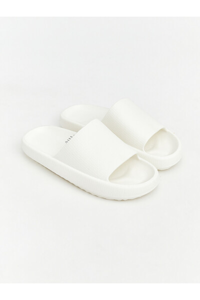 LC Waikiki White Single Strap Women's Slippers