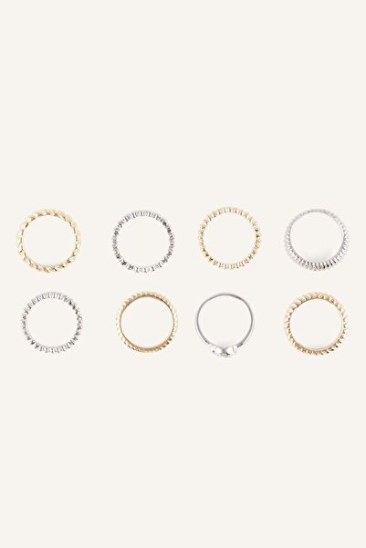 DeFacto Women's 8-Piece Ring Set I1283Axns