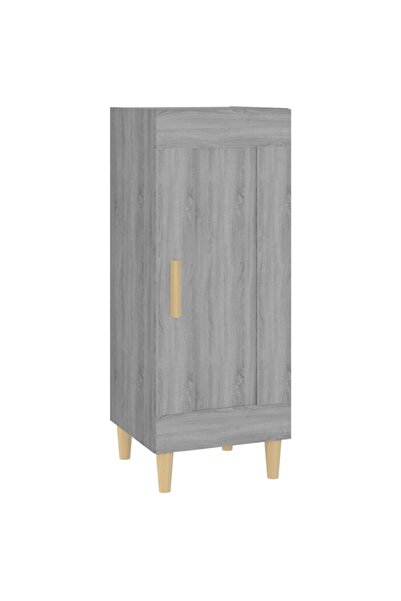 vidaxl Servantă, gri sonoma, 34,5x34x90 cm, lemn compozit