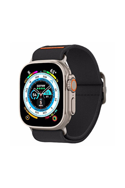 Spigen Λουράκι Lite Fit Ultra Υφασμάτινο Μαύρο για Apple Watch 4/5/6/7/8/9/SE...