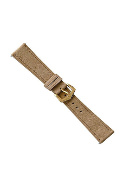 OEM Λουράκι Smartwatch 20mm Vintage Δερμάτινο Λουράκι Υφασμάτινο; Καφέ