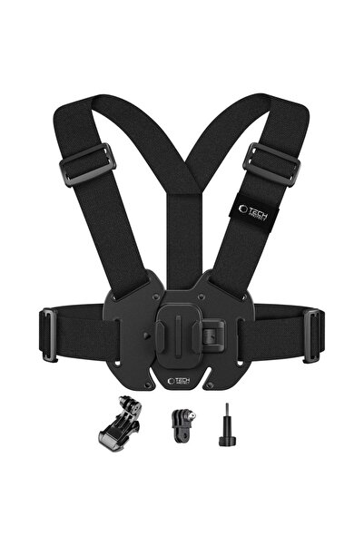 Tech-Protect Suport de piept pentru cameră GoPro DJI, pentru perspectivă la p...