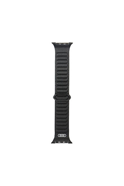 Audi Λουράκι Δερμάτινο Μαύρο (Apple Watch 44 / 45 / 46 / 49 χιλ.)