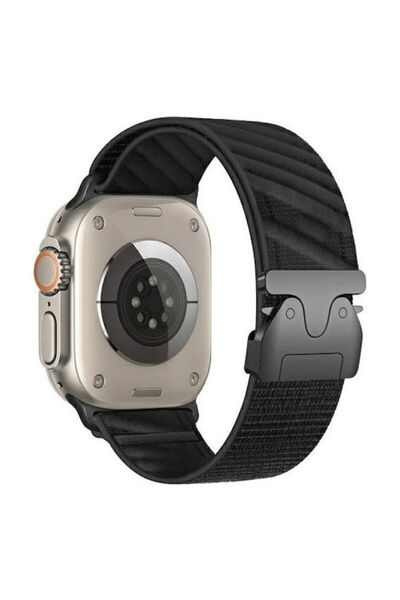Beline Υφασμάτινο λουράκι μαύρο (Apple Watch 42/44/45/49mm, Beline)