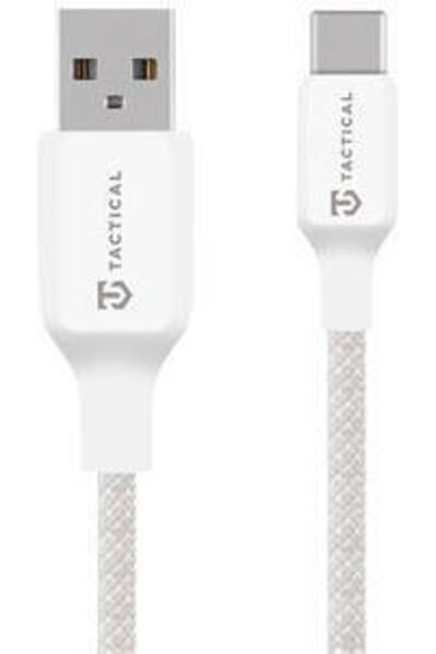 Tactical Πλεγμένο καλώδιο USB 2.0 USB-C αρσενικό - USB-A 60W Λευκό 1μ (579831...