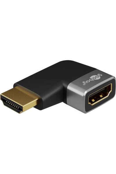 goobay Αντάπτορας HDMI Γωνιακός 90 μοιρών °   Οριζόντιο 8k στα 60 Hz Επιχρυσω...