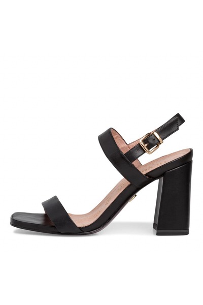 Tamaris Black leather sandals
