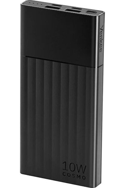 Yenkee YPB 1041 Power Bank 10000mAh 10W με 2 θύρες USB-A και 2 θύρες USB-C Μαύρο