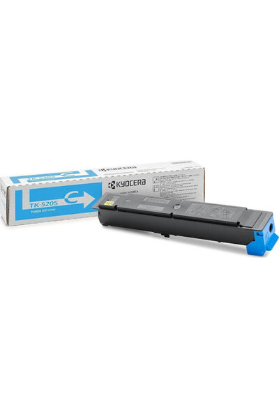 KYOCERA TK-5205C Γνήσιο Τόνερ Εκτυπωτή Λέιζερ Κυανό 12000 Σελίδες (1T02R5CNL0)