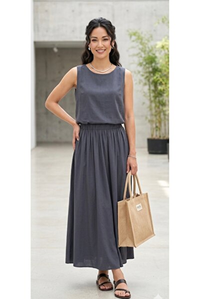 MODA Bluză gri fumuriu stil japonez cu mâneci, cu buzunare, elastică, elegant...