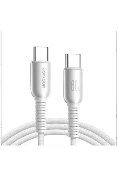 Joyroom S-A51 Πλεκτό Καλώδιο USB Type-C Αρσενικό - USB Type-C 60W PD Γκρι 1.2μ