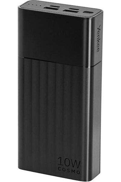 Yenkee YPB 2021 Power Bank 20000mAh 10W με 2 θύρες USB-A και 2 θύρες USB-C Μαύρο