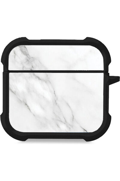 Other Θήκη Σιλικόνης Σειράς Sonique Marble σε λευκό χρώμα για Apple AirPods 4