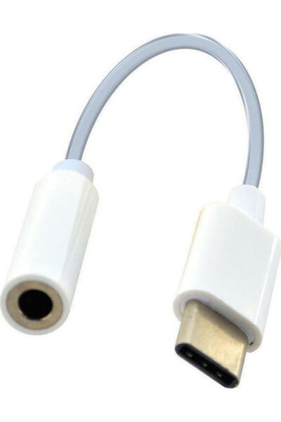 Joyroom SH-C1 Μετατροπέας USB-C αρσενικό σε 3.5mm θηλυκό Λευκό 1 τεμάχιο