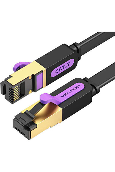 Vention Επίπεδο καλώδιο Ethernet U/UTP Κατηγορίας 7 10Gbps 0,5μ Μαύρο Κωδικός...