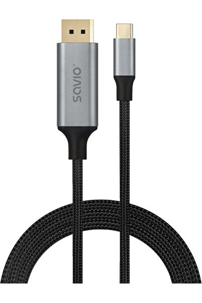 Savio Καλώδιο USB 3.2 USB-C Αρσενικό σε USB-C PD Μαύρο 2μ