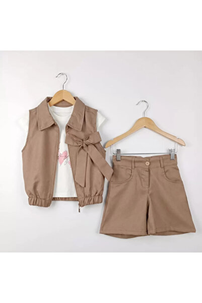 Generic Brand 2/5 Years Old Children's Set with Zippered Vest and T-Shirt Mar...