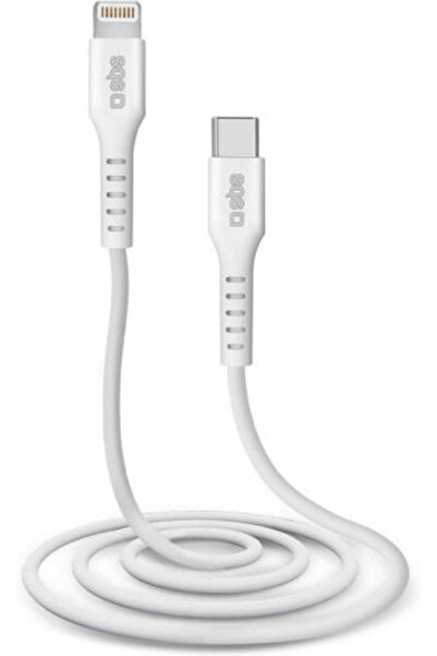 SBS Καλώδιο USB-C σε Lightning Λευκό 1μ (TECABLELIGTC1W)