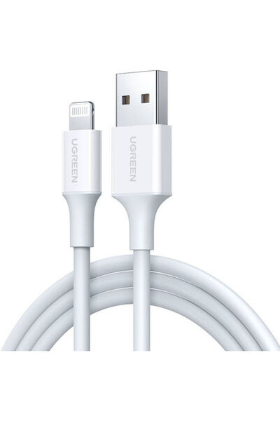 Ugreen US155 Καλώδιο USB-A σε Lightning Λευκό 1,5μ (80315)