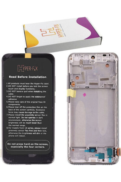 Hyper Οθόνη με μηχανισμό αφής και πλαίσιο για Xiaomi Mi A3 (Ασημί) Κωδικός: H...
