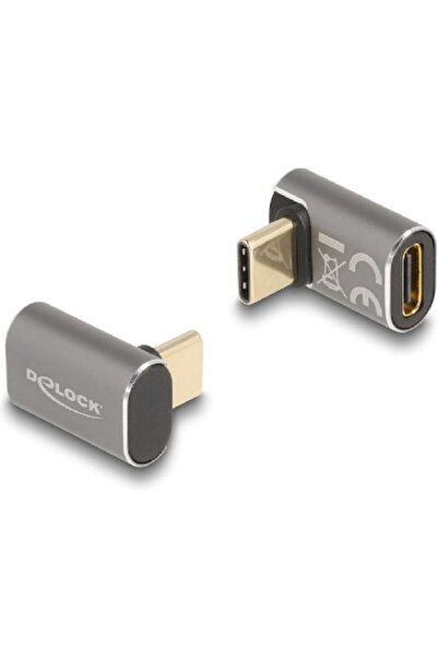 DELOCK Μετατροπέας USB-C αρσενικό σε USB-C θηλυκό Γκρι 1 τεμάχιο 60054