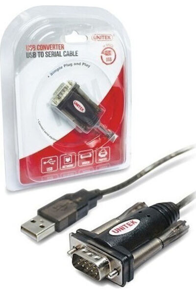 Unitek Μετατροπέας USB-A αρσενικό σε Σειριακό θηλυκό 1 τεμάχιο Y-105