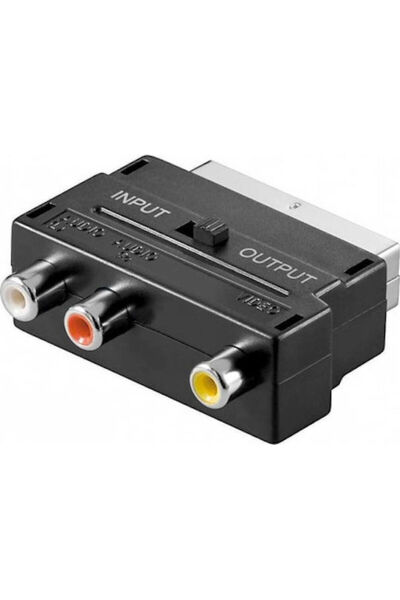 goobay Μετατροπέας Scart αρσενικό σε RCA θηλυκό 1 τεμάχιο 50122
