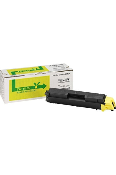 KYOCERA TK-5135Y Γνήσιο Τόνερ Εκτυπωτή Λέιζερ Κίτρινο 5000 Σελίδες (1T02PAANL0)