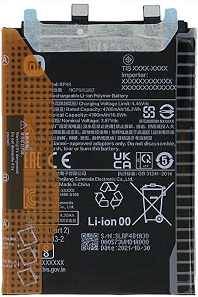 Xiaomi BP4B Replacement Battery 4300mAh for 12 Lite