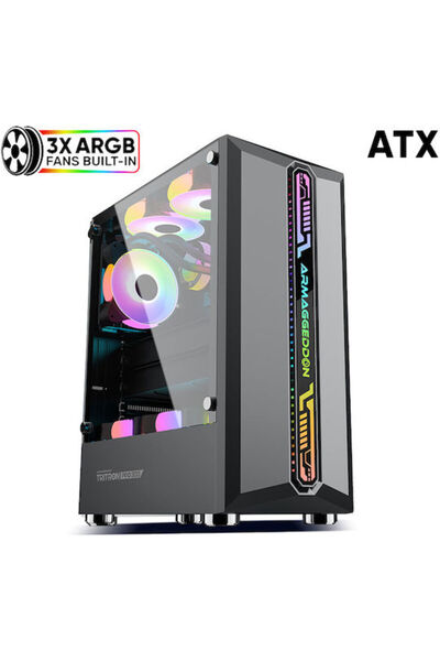 Armageddon Armaggeddon Tritron Pro 300 Gaming Midi Tower Θήκη Υπολογιστή με Π...