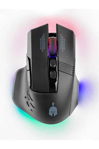 Spartan Gear Cecrops Ασύρματο Ποντίκι Gaming RGB 12800 DPI Μαύρο