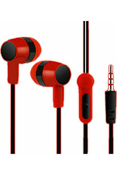 Lamtech LAM021356 Ενδοωτικά ακουστικά handsfree με βύσμα 3.5mm, Κόκκινο