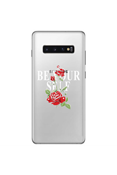 Other Samsung S10 Plus Be Your Self Transparent Silicone TPU Θήκη