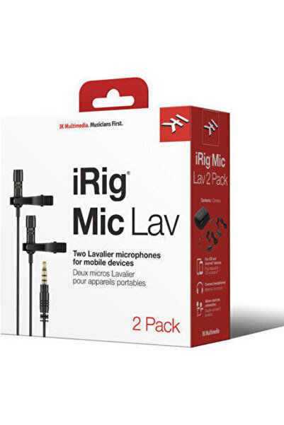 IK Multimedia iRig Mic Lav Σετ 2 τεμαχίων Πυκνωτικό Μικρόφωνο (Μικρού Διαφράγ...