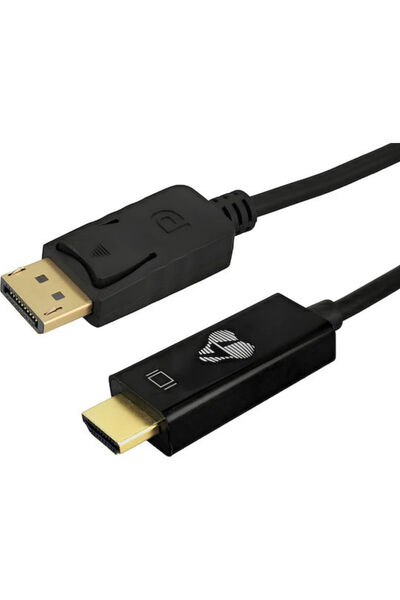 POWERTECH Καλώδιο DisplayPort αρσενικό - HDMI αρσενικό 2μ Μαύρο (CAB-H184)