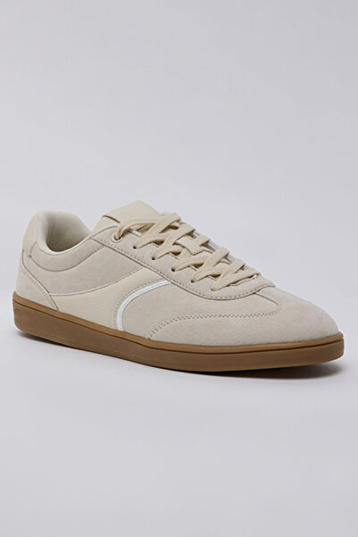 R&B Contrast Trim Lace-Up Sneakers