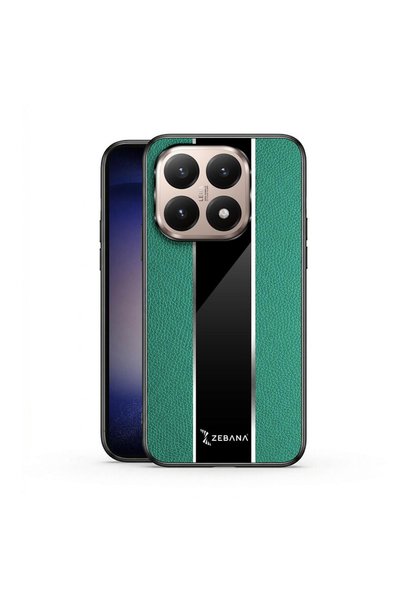 Zebana Xiaomi Mi 15t Compatible Case Premium Leather Case Green