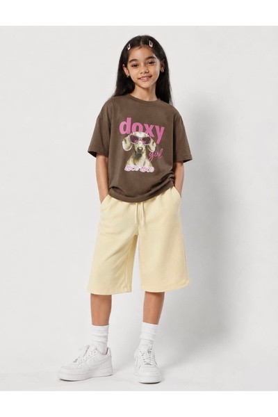 LOCO LOCO Limi Young Girls Soft Flexible Construction Kimono Shorts T-Shirt 2...