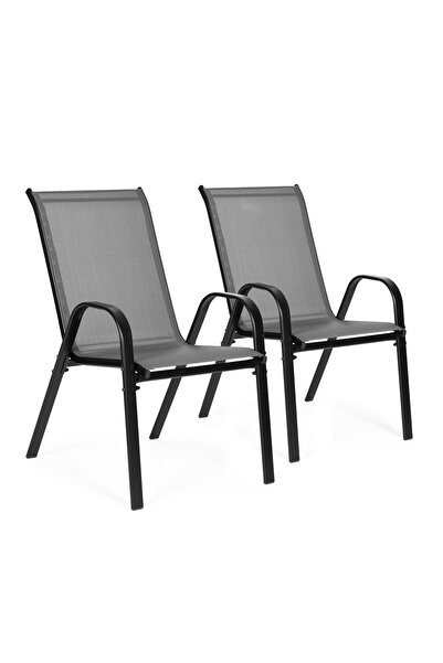 MultiGarden Set de 2 scaune de grădină și terasă MultiGarden, metal, textil, ...