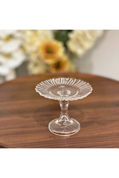 Ginza Glass serving dish with base
