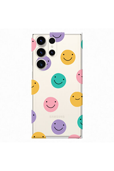 Other Samsung S25 Ultra Colorful smiles Transparent Silicone TPU Θήκη