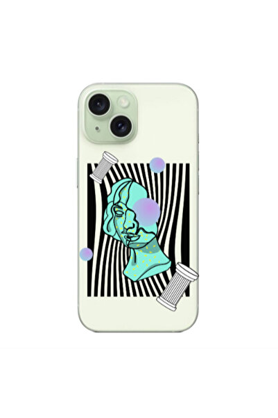 Other Apple iPhone 15 Plus Columns Transparent Silicone TPU Θήκη