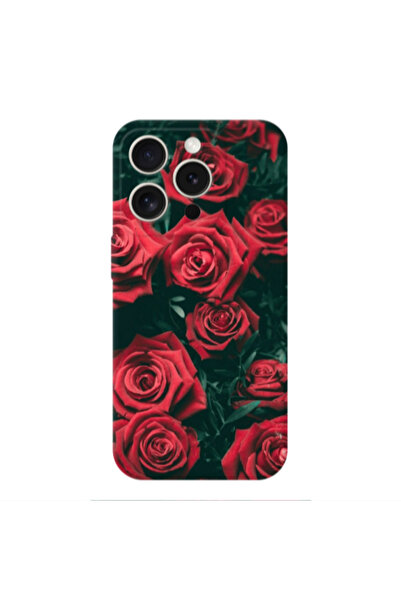 Other Apple Iphone 16 Pro Max Red Roses Transparent Silicone TPU Θήκη