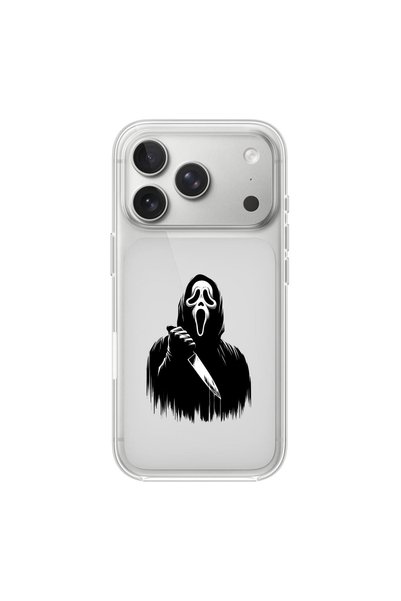 PPKin iPhone 17 Pro Max Compatible Horror 3 Design Transparent Case