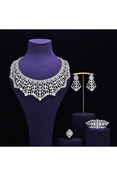 jewelrystore طقم اكسسوارات زركون بدقه الالماس فاخر