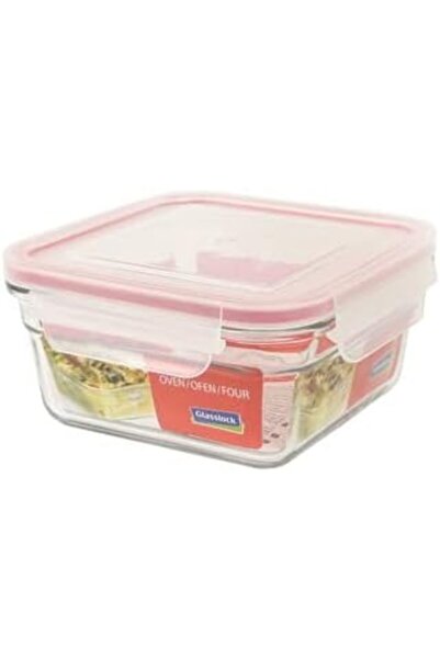 Glasslock Square food storage container, oven-safe, made of glass Rp522 from ...
